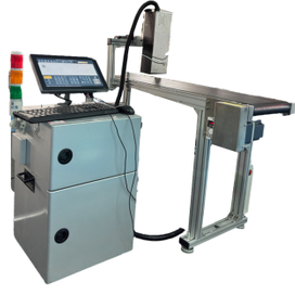 UV printing machine with Friction Feeder Conveyor for Ingredient List on Medication Packaging Bags