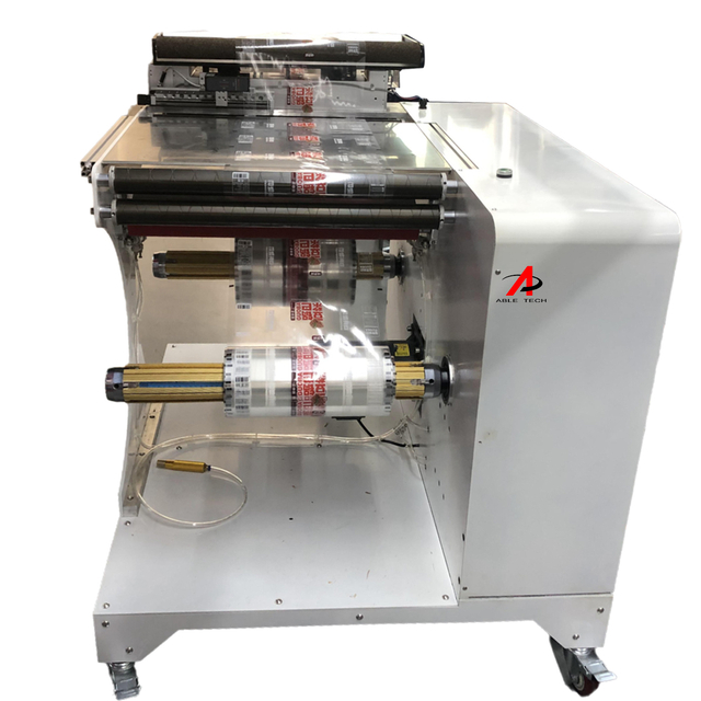 Film rewinder machine for Packaging line