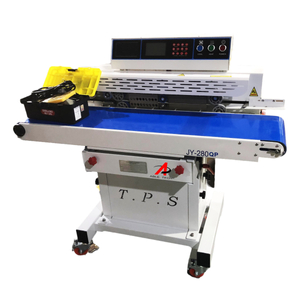 Plastic bag kraft paper bag heat sealing machine with locator spray code Inkjet printer