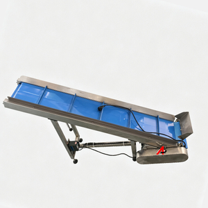 Inclined Cleated Conveyor for Packaging Line