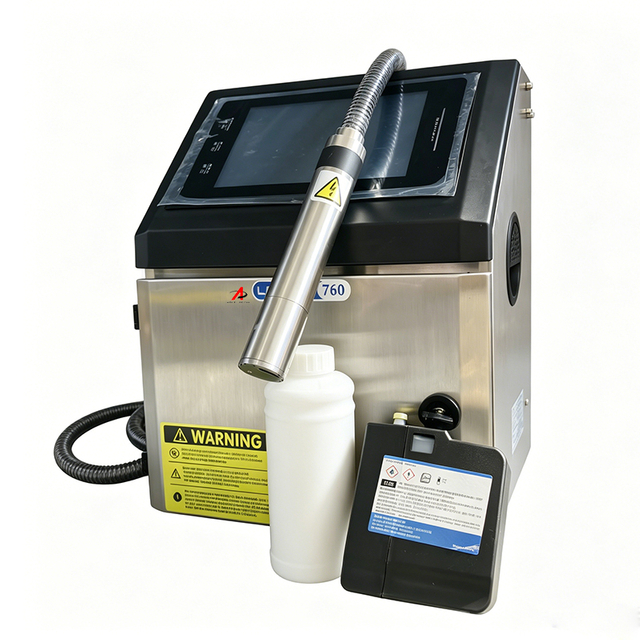 Anti-fade White Ink CIJ Printer Industrial Online Coding Machine for Colored Bottles