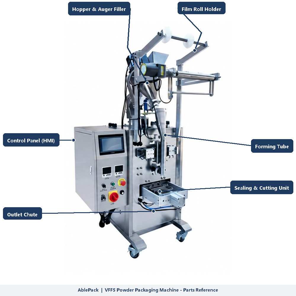VFFS Powder Packaging Machine: How It Works, What It Packs, and What It Costs